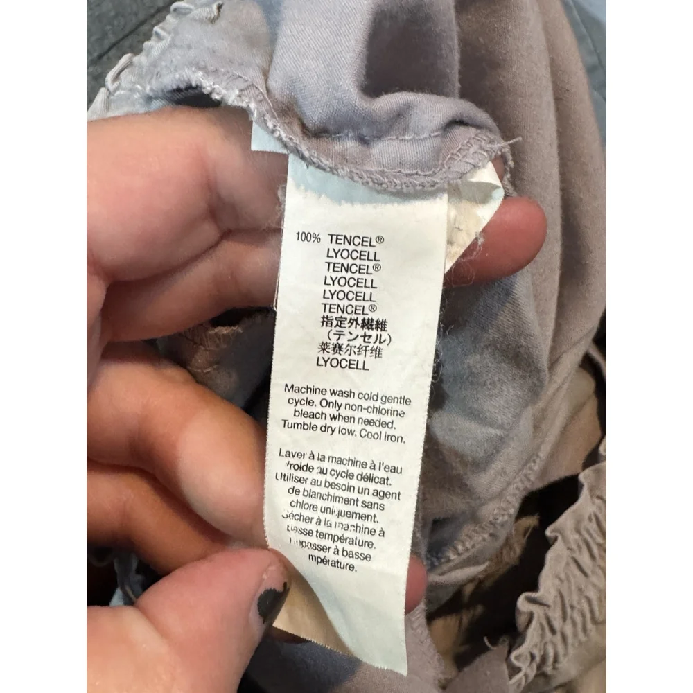GAP KIDS CASUAL PANTS XXL 14-15 FAUX FLY TWO POCKETS ELASTIC AT CUFF TIE EUC